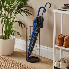 Black Metal Umbrella Storage
