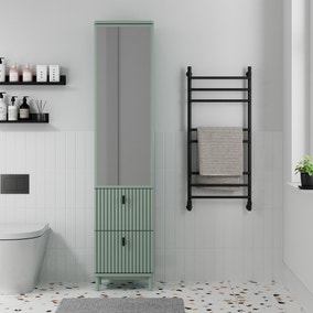 Elsie Tallboy Mirrored Bathroom Storage Unit
