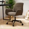Ginny Boucle Swivel Office Chair