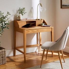 Knowle Compact Pull Out Oak Desk Knowle Compact Pull Out Oak Desk