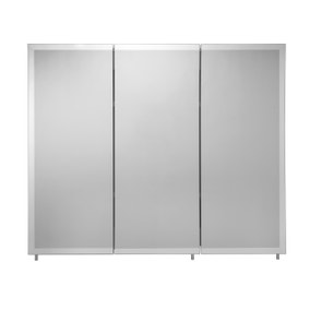 Westbourne White Triple Door Tri-View Steel Cabinet Westbourne White Triple Door Tri-View Steel Cabinet
