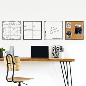White Dry Erase Stick-on Organisation Board White Dry Erase Stick-on Organisation Board